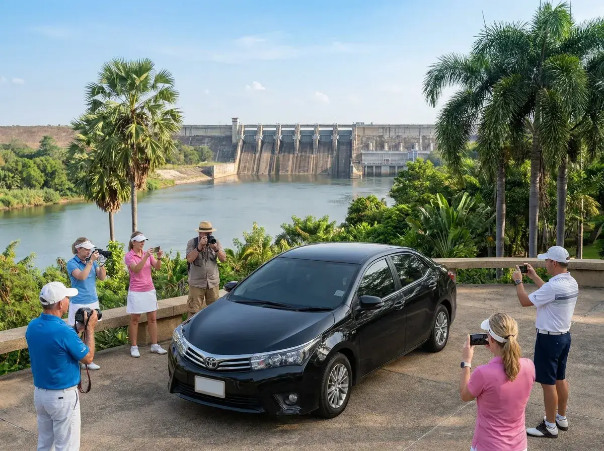 Chao Phraya Dam – taxi from Hua Hin