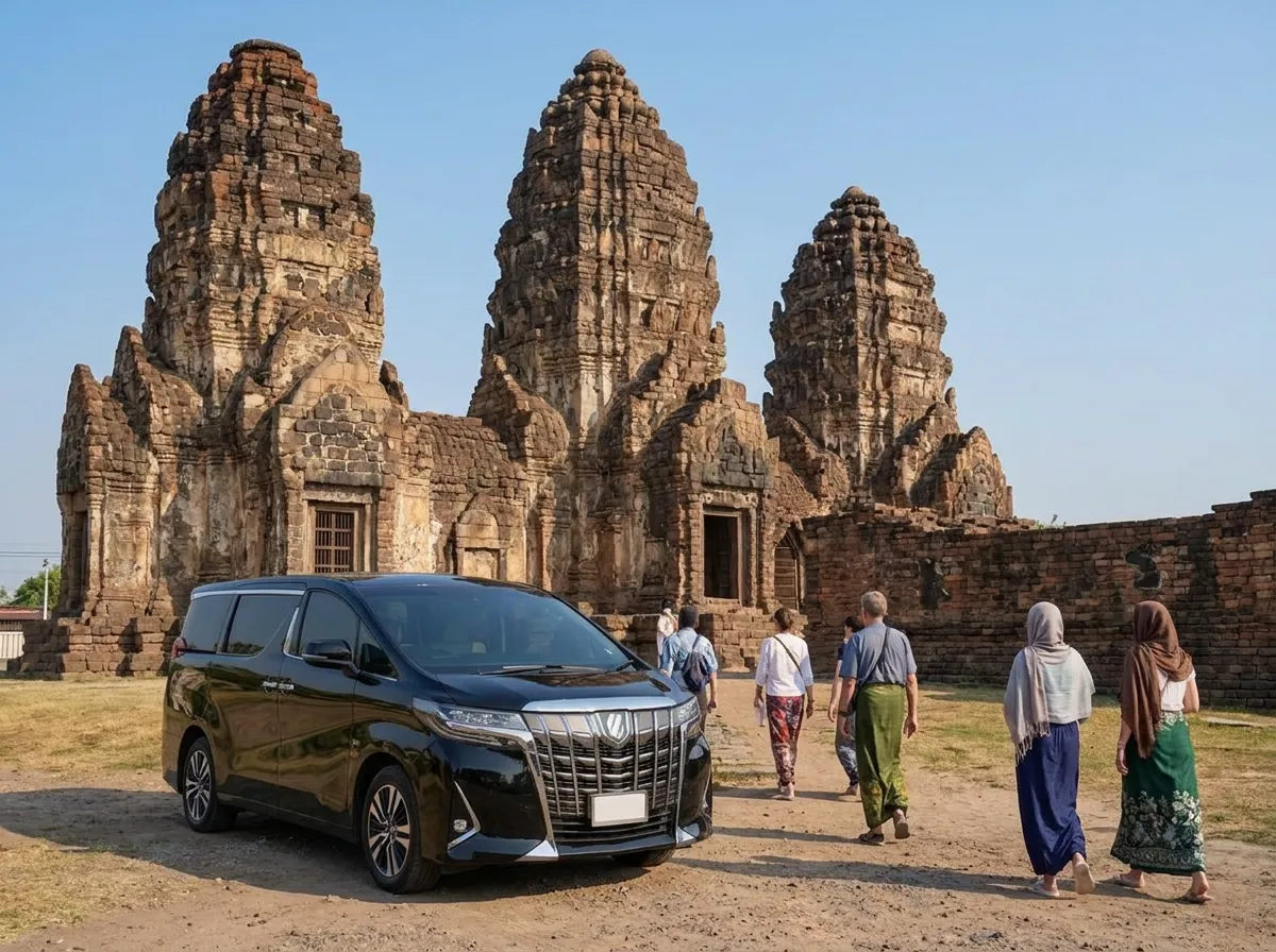 Phra Prang Sam Yot (Monkey Temple) – taxi from Hua Hin