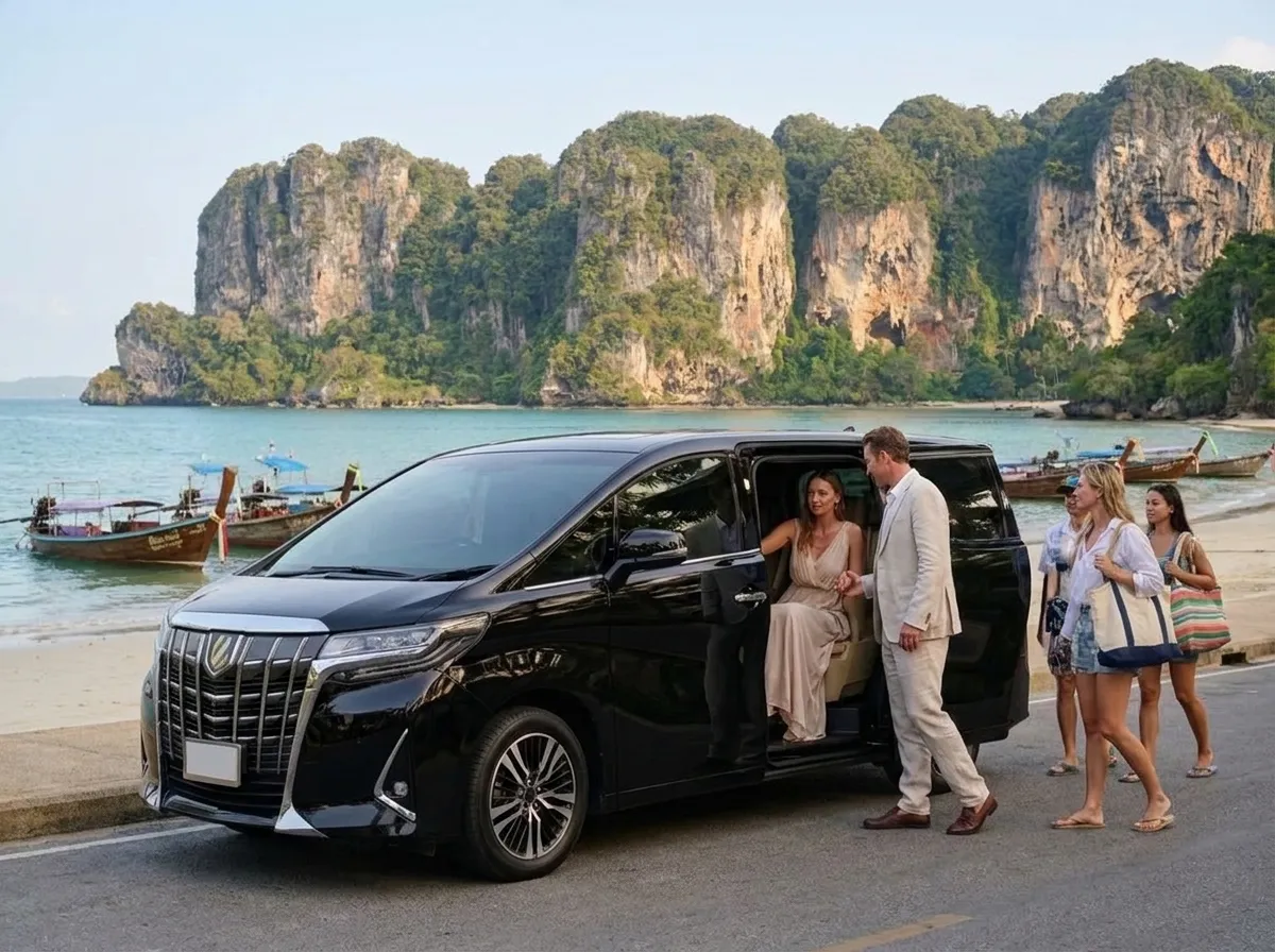 Railay Beach (via Ao Nang pier) – taxi from Hua Hin
