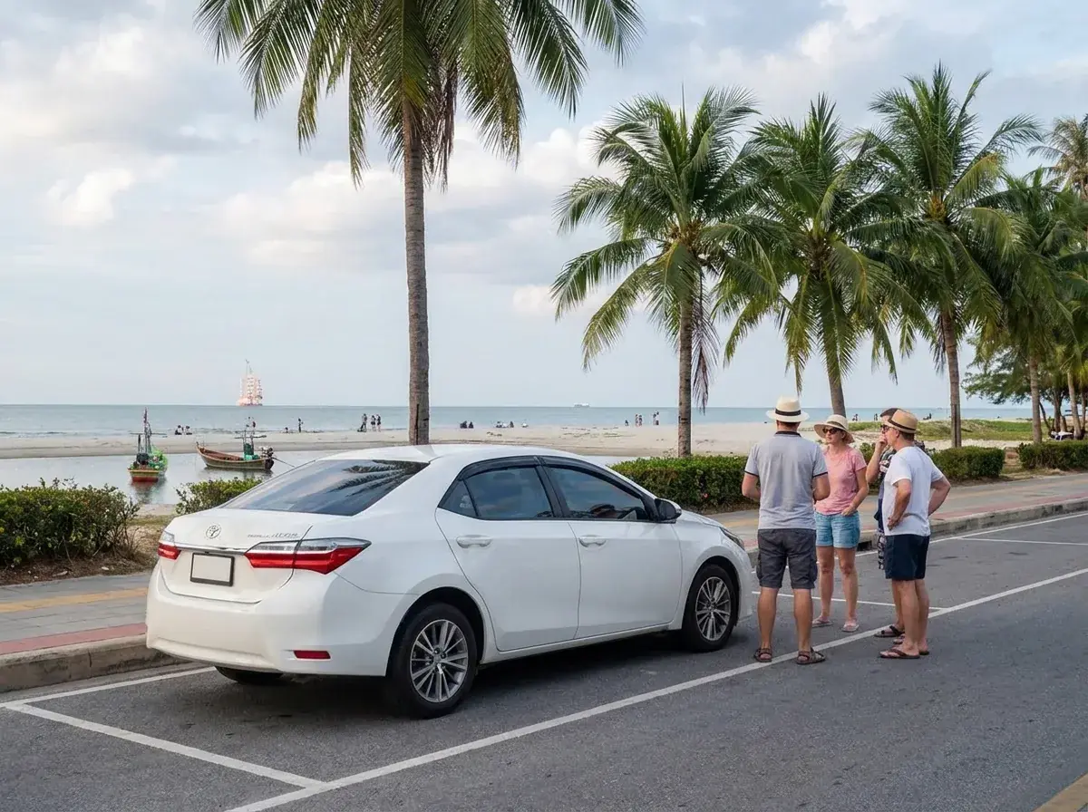 Samila Beach – taxi from Hua Hin