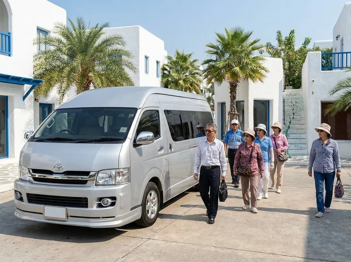 Santorini Park Cha-am – taxi from Hua Hin