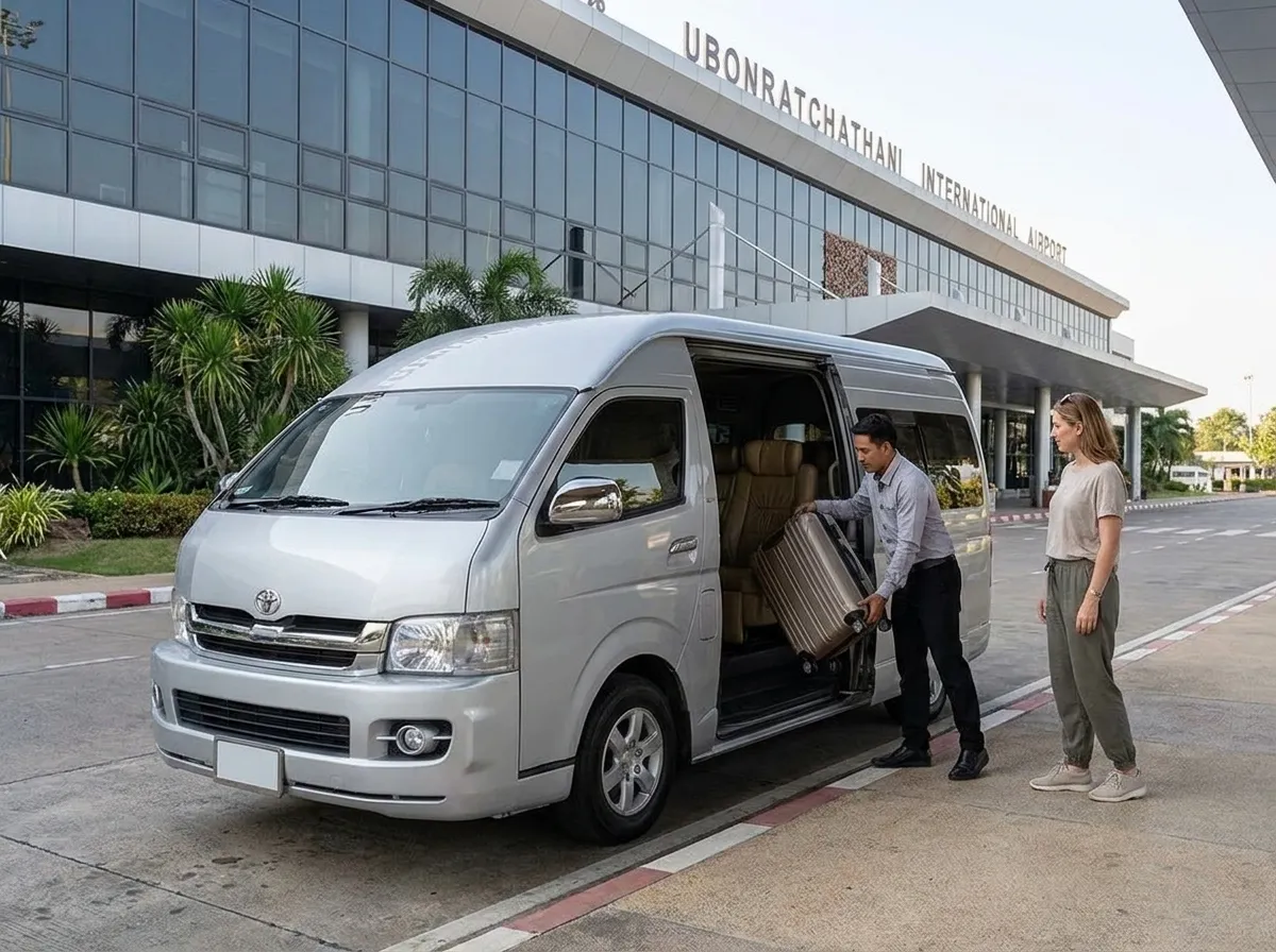 Ubon Ratchathani Airport (UBP) – private taxi from Hua Hin
